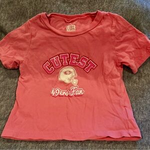 18 month Kids Pink 49ers Fan Shirt